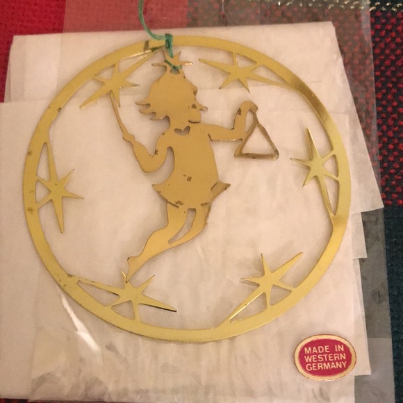 4 Vintage Brass Musicians Spinner Ornaments - Picture 6 of 8